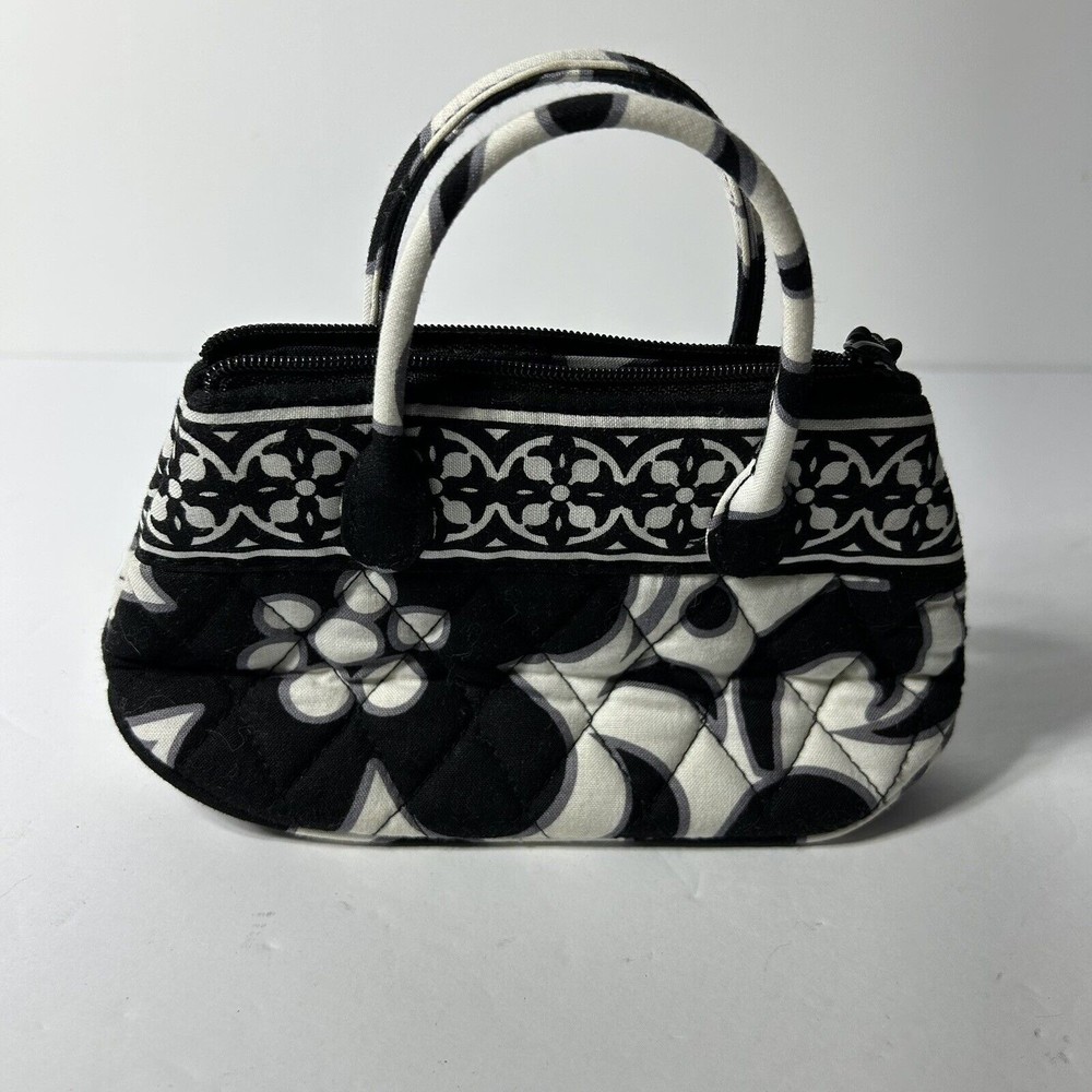 Vera Bradley Night And Day Mini Purse Black And White